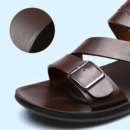 Ekte skinn sandaler for menn - komfort & stil
