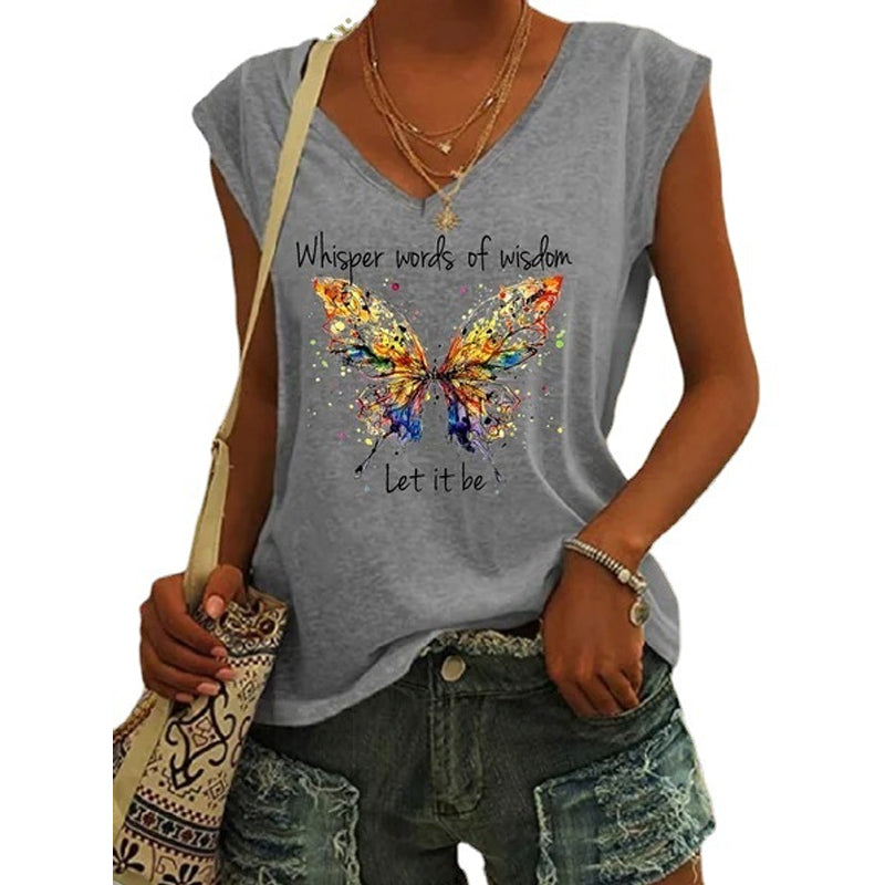 Sommerfugl-t-skjorte | stilfull og komfortabel