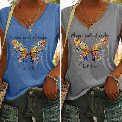 Sommerfugl-t-skjorte | stilfull og komfortabel