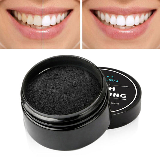 Tannblekende karbonpulver - hvitere smil naturlig